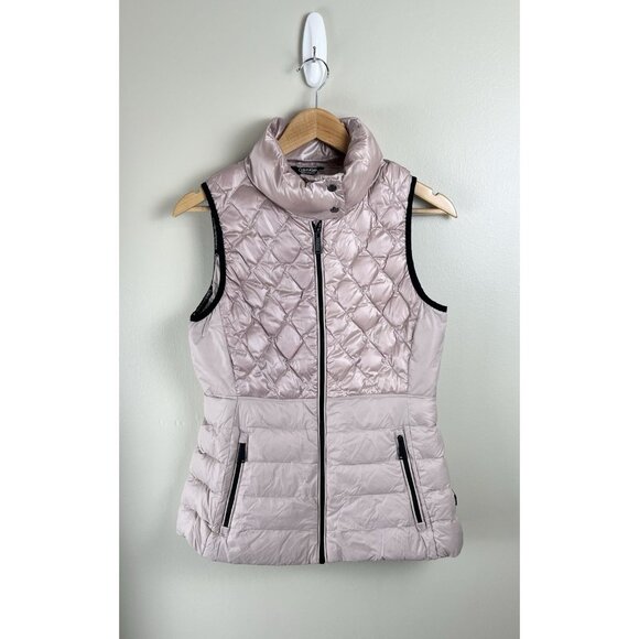 Calvin Klein Jackets & Blazers - Calvin Klein Performance Women’s Sz Sm Quilted Down Vest Pink Full Zip Down Fill